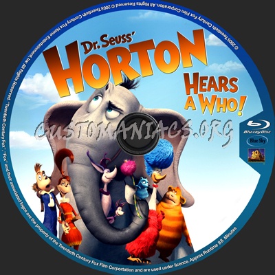 Horton Hears a Who! blu-ray label