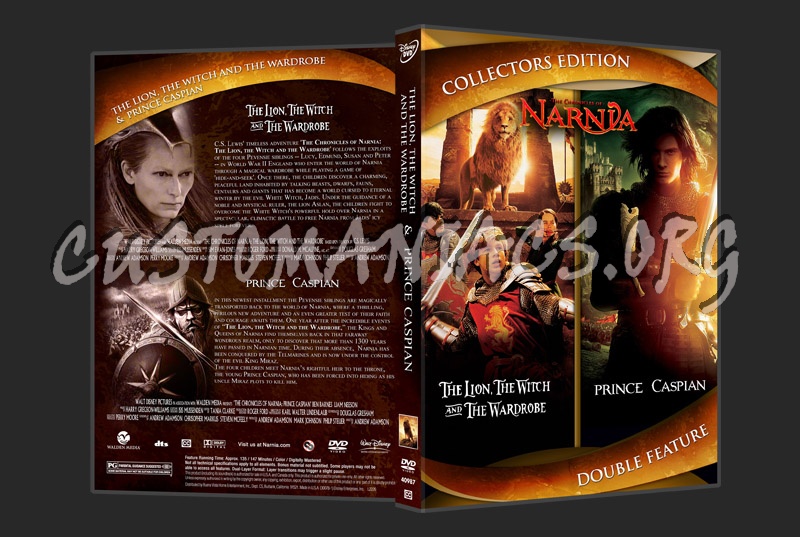 Narnia The Lion, The Witch and The Wardrobe & Prince Caspian dvd cover