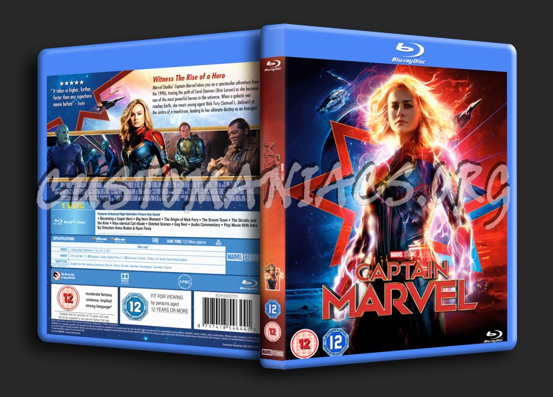 Captain Marvel blu-ray cover