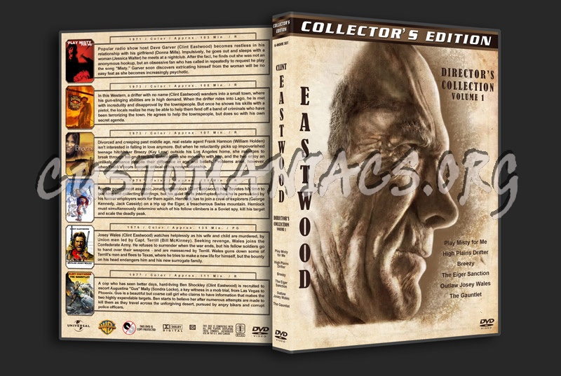 Clint Eastwood: Director's Collection - Volume 1 dvd cover