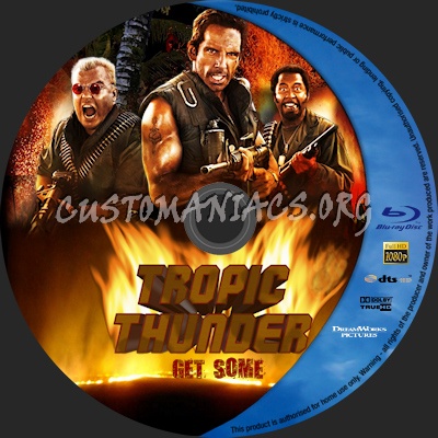 Tropic Thunder blu-ray label