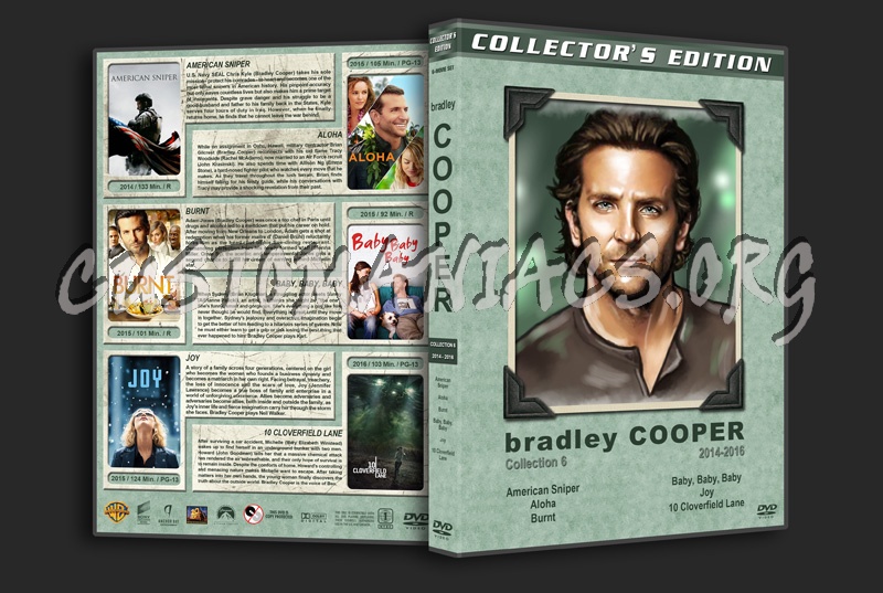 Bradley Cooper Filmography - Set 6 (2014-2016) dvd cover