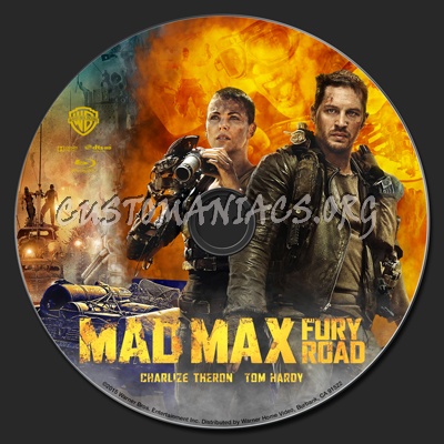 Mad Max: Fury Road (2015) blu-ray label