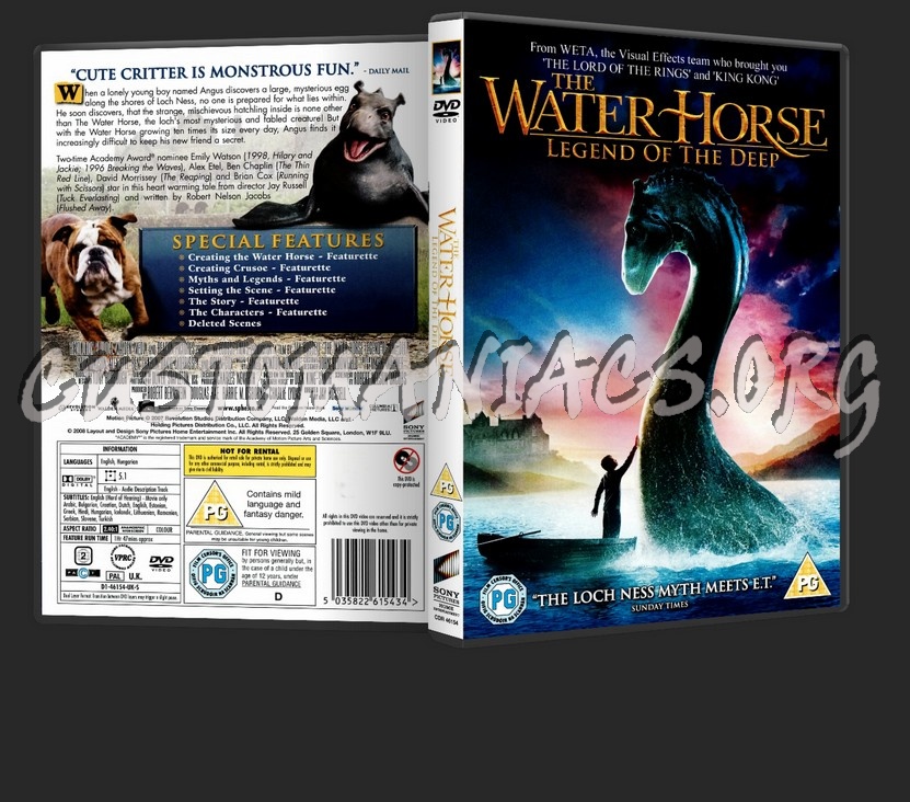 The Water Horse: Legend Of The Deep dvd cover