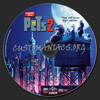 The Secret Life Of Pets 2 dvd label