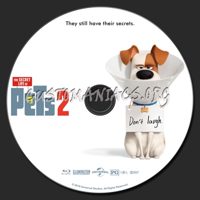 The Secret Life Of Pets 2 blu-ray label