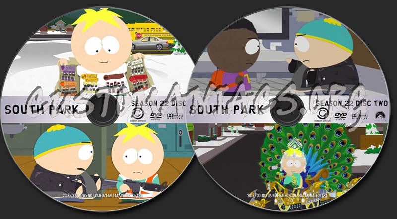 South Park - Season 22 dvd label