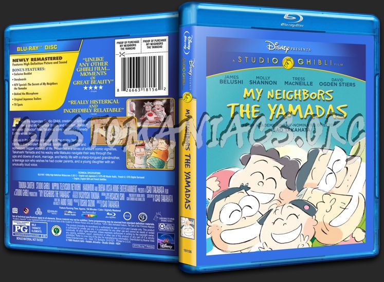 My Neighbors the Yamadas blu-ray cover