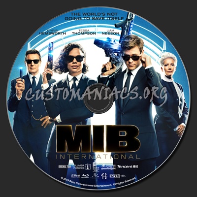 Men In Black: International blu-ray label