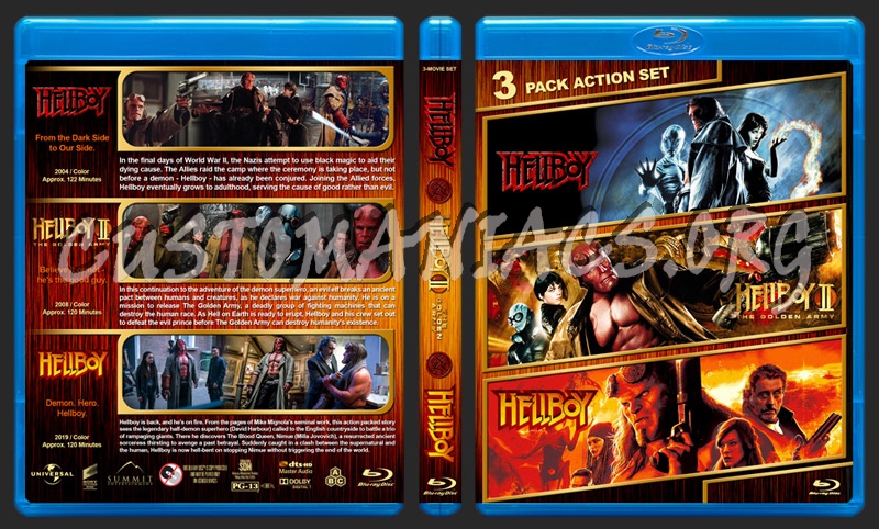 Hellboy Triple Feature blu-ray cover