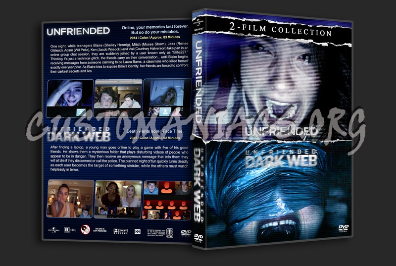 Unfriended / Unfriended: Dark Web Double Feature dvd cover