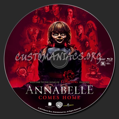 Annabelle Comes Home blu-ray label