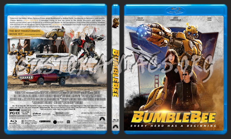 Bumblebee (2018) blu-ray cover