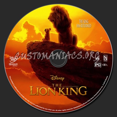 The Lion King 2019 dvd label - DVD Covers & Labels by Customaniacs, id ...