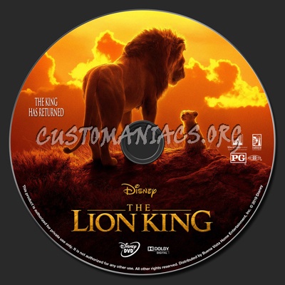 The Lion King 2019 dvd label - DVD Covers & Labels by Customaniacs, id ...