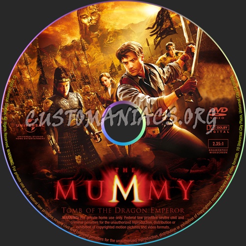 The Mummy Tomb of the Dragon Emperor dvd label