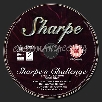 Sharpes Challenge - Special Edition dvd label