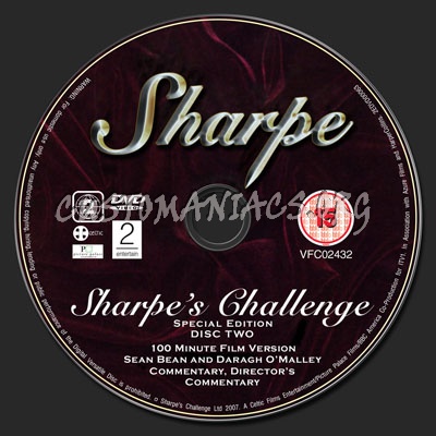 Sharpes Challenge - Special Edition dvd label