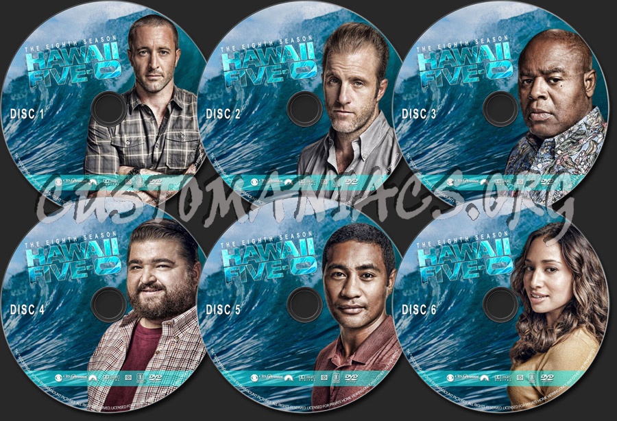 Hawaii Five-O - Season 8 dvd label