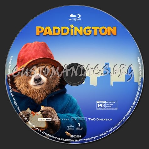 Paddington blu-ray label