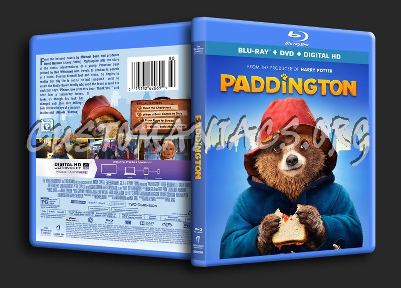 Paddington blu-ray cover