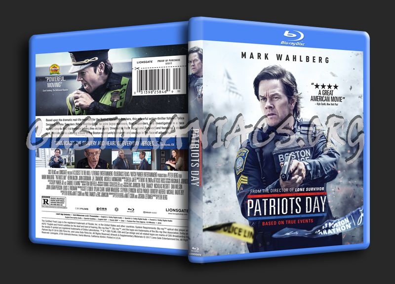 Patriots Day blu-ray cover