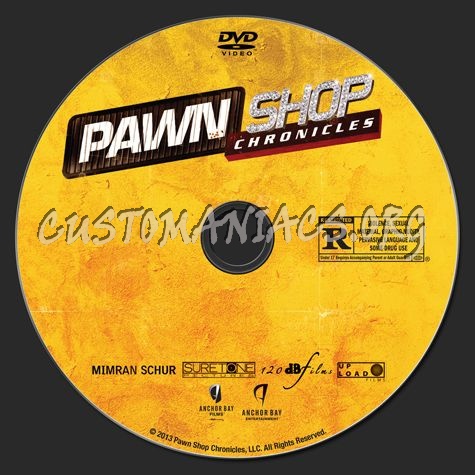 Pawn Shop Chronicles dvd label