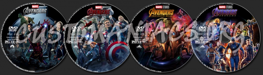 Avengers Collection dvd label