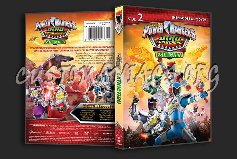 Power Rangers Dino Super Charge Extinction dvd cover