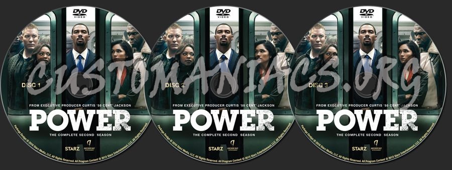 Power Season 2 dvd label