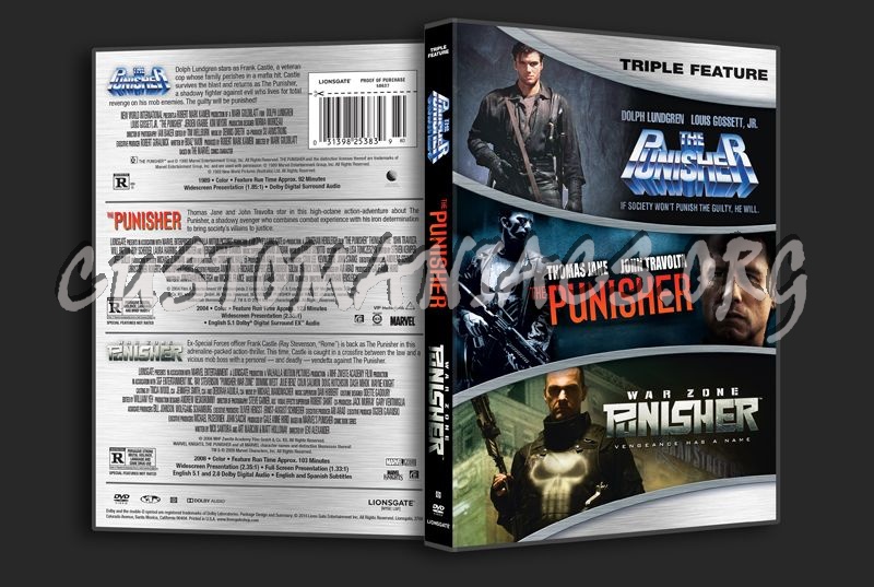 Punisher Triple Feature dvd cover