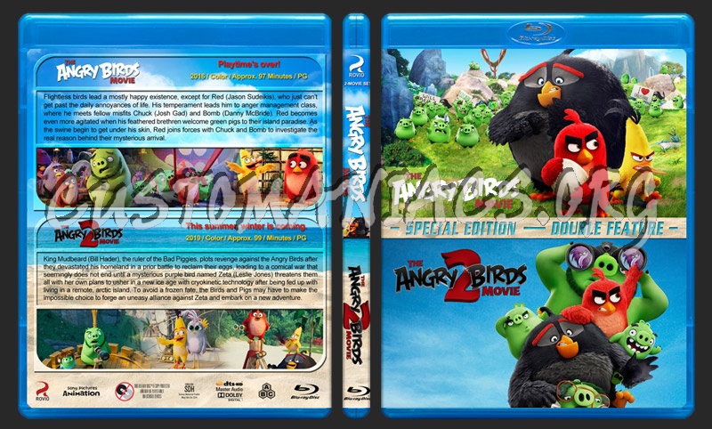 Angry Birds Double Feature blu-ray cover - DVD Covers & Labels by ...