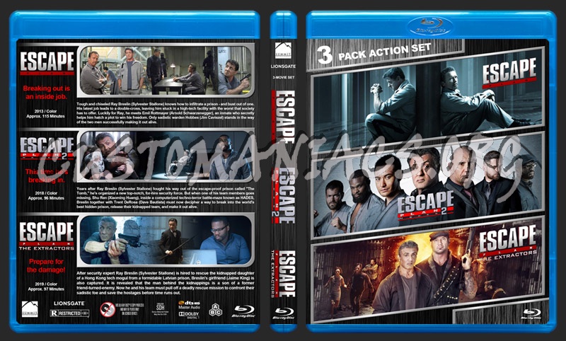 Escape Plan Triple Feature blu-ray cover