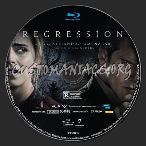 Regression blu-ray label