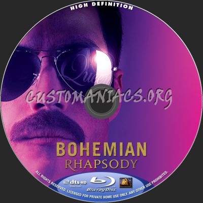 Bohemian Rhapsody blu-ray label