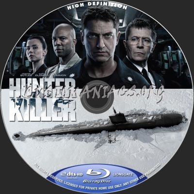 Hunter Killer blu-ray label