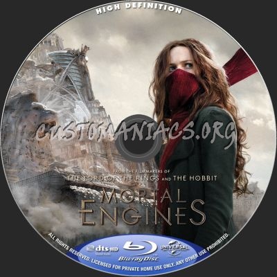 Mortal Engines blu-ray label