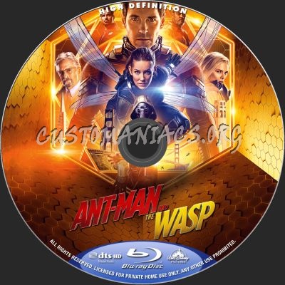 Ant-Man And The Wasp blu-ray label