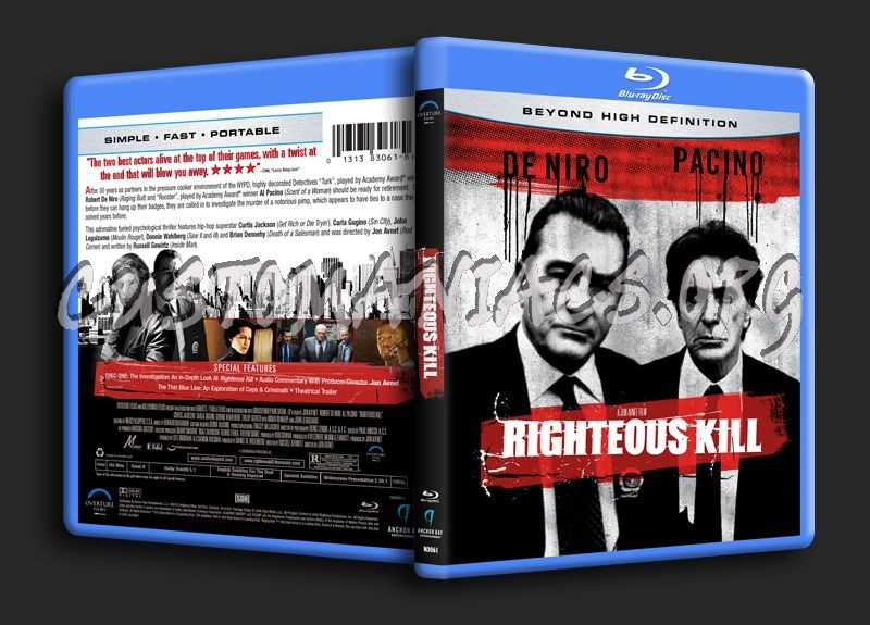 Righteous Kill blu-ray cover