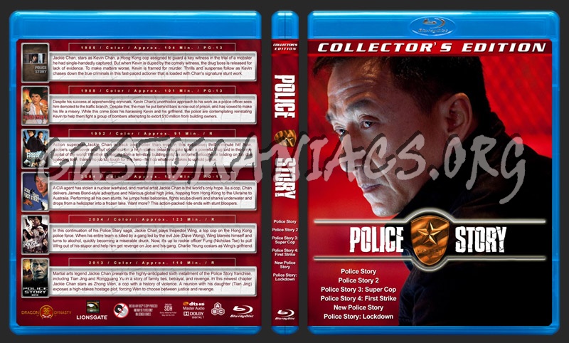 Police Story Collection (6) blu-ray cover