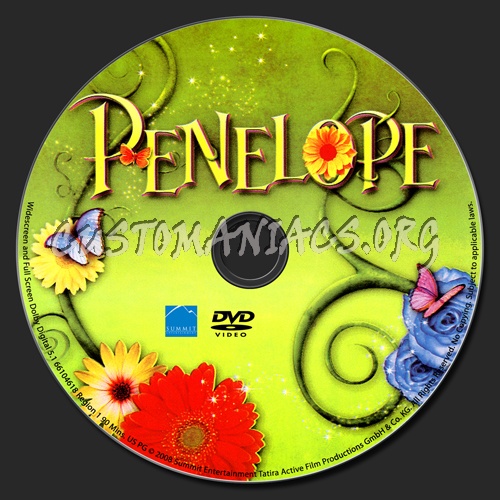 Penelope dvd label