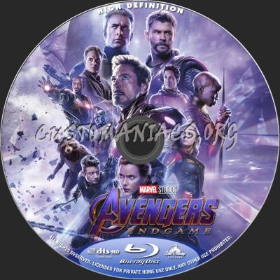 The Avengers - Endgame blu-ray label