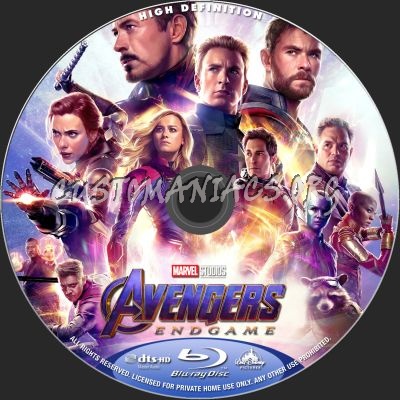 The Avengers - Endgame blu-ray label