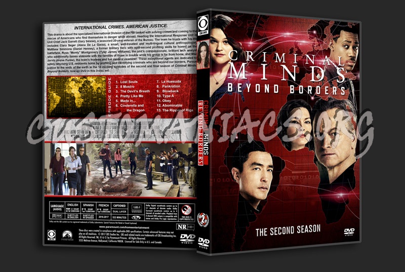 Criminal Minds: Beyond Borders - Season 2 dvd cover