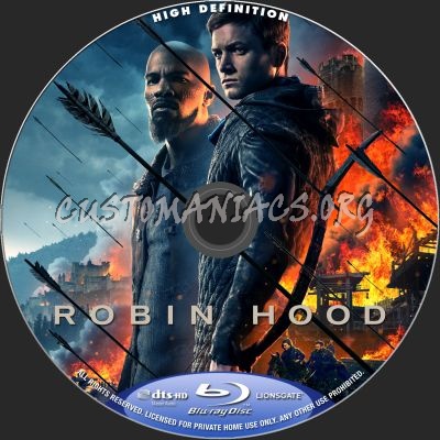 Robin Hood (2018) blu-ray label