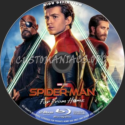 Spider-Man - Far From Home blu-ray label