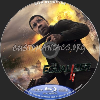 The Equalizer 2 blu-ray label