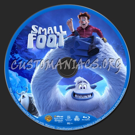 Smallfoot blu-ray label