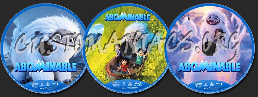 Abominable blu-ray label