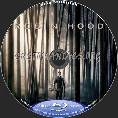 Robin Hood (2018) blu-ray label